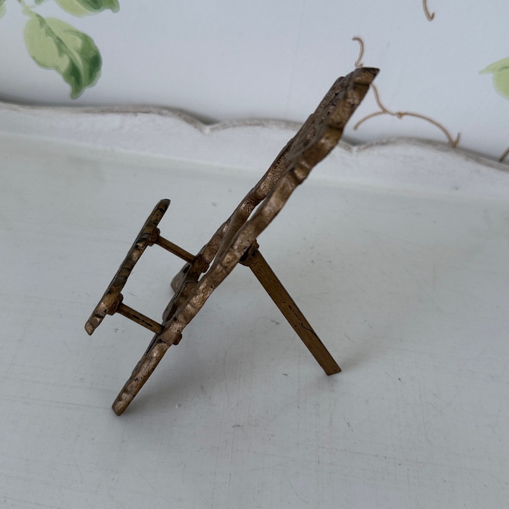 Vintage Garden Fountain Mini Artwork and Mini Easel. Made in England - Picture 13 of 16